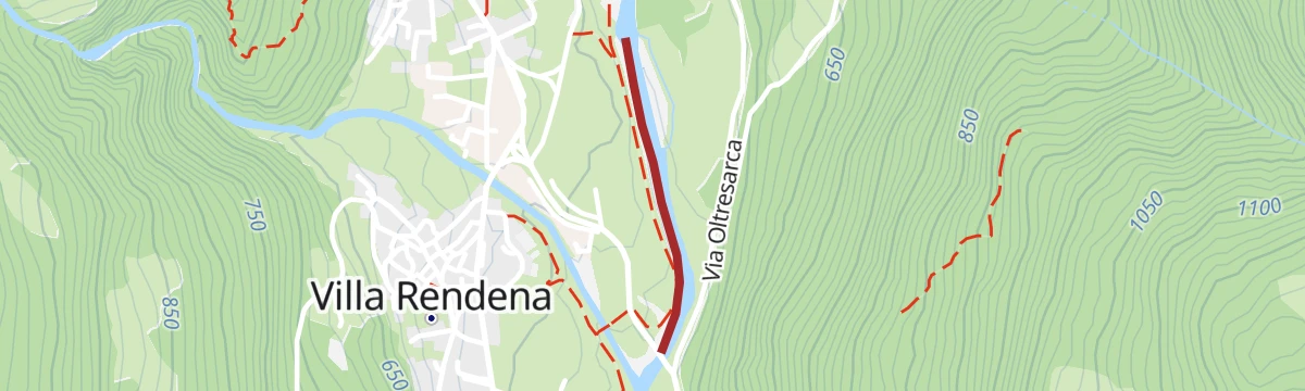 Route map: Fiume Sarca Tione-Pinzolo PP7